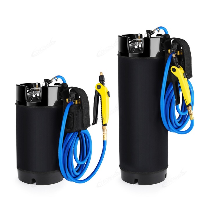 9.5 literes hordozható nyomástartály, autó- és építészeti fóliák felhelyezéséhez