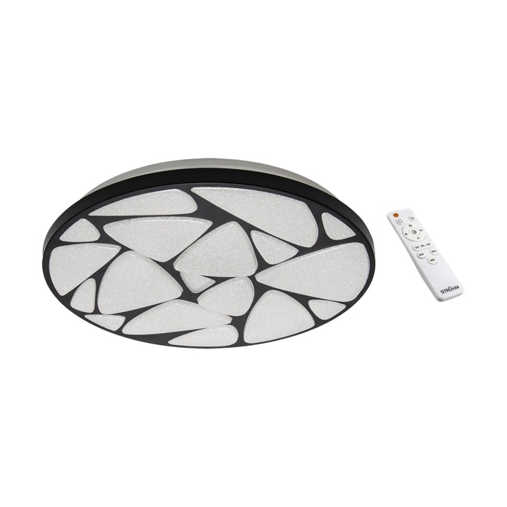 LED mennyezeti lámpa, Struhm, 48W, 3000lm, 49.5x49.5x6.5cm, távirányítóval