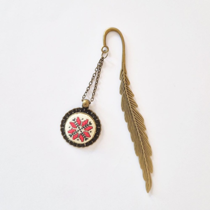 Semn de carte traditional, Eurozone, model BA, stea rosie, bronz