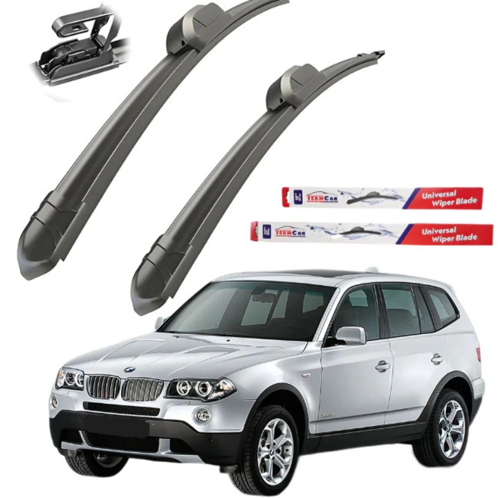 Чистачки BMW X3 E83 (2003–2006, преди фейслифт) TeamCar® Flat – Комплект предни