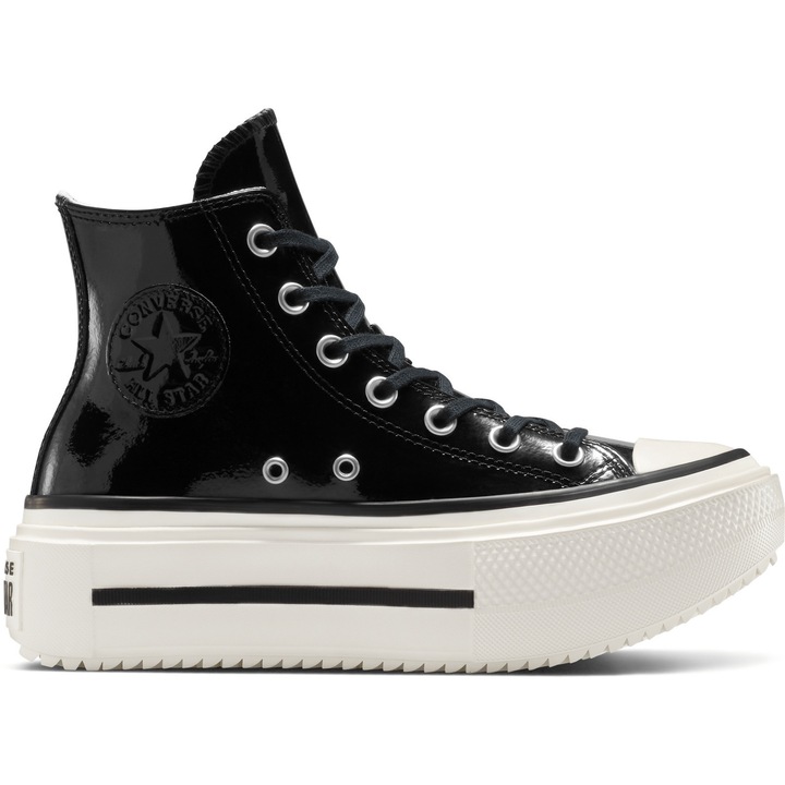 Pantofi sport unisex Converse Chuck Taylor All Star Lift Double Stack, Negru
