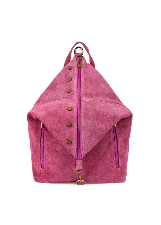 Rucsac fashion dama Vera Pelle, roz, dimensiuni variate