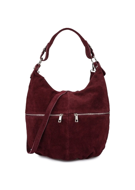 Vera Pelle női táska, bordó, krak51 modell, nőknek