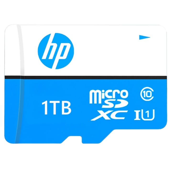 MicroSDXC карта памет HP 1TB, 100MB/s, със SD адаптер, водоустойчива и удароустойчива