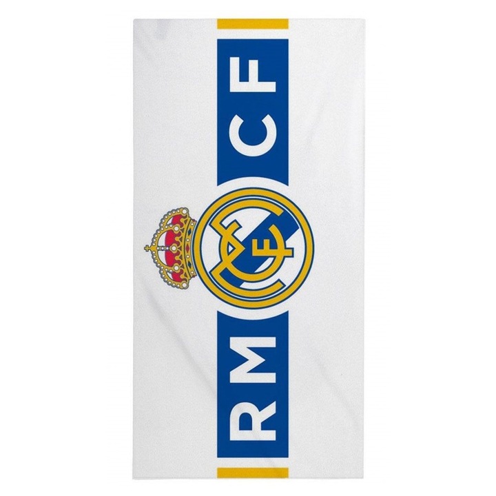 Плажна кърпа Real Madrid, жълта, 70x140см