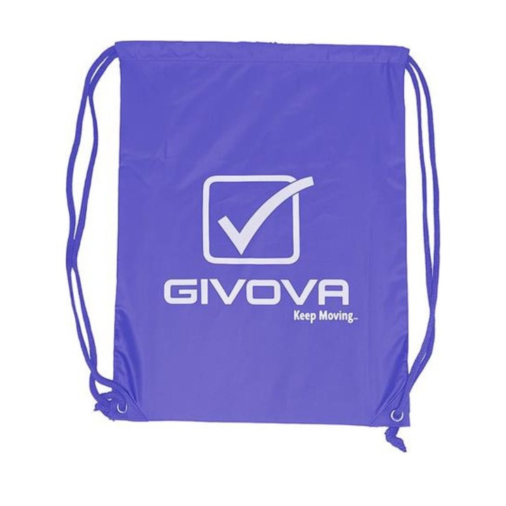 Givova sporttáska, 43x31.5cm, kék, strapabíró anyag, 13.5l kapacitás