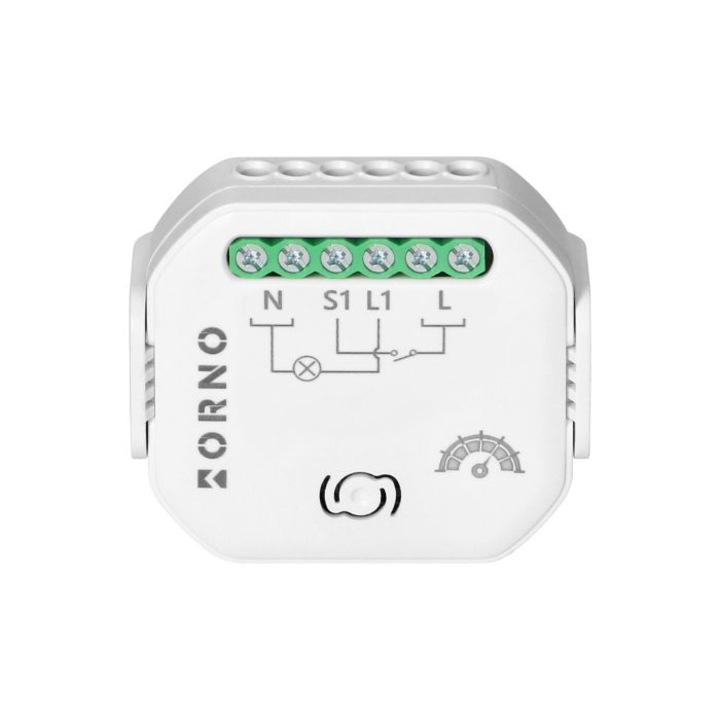 Releu 1 canal cu dimmer Orno, tehnologie smart home, Wi-Fi si Bluetooth, 3,1 module, 55x48x23mm