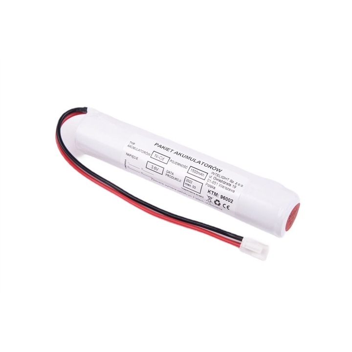 Acumulator NiCd 3,6V 1500mAh Intelight, L129xO23