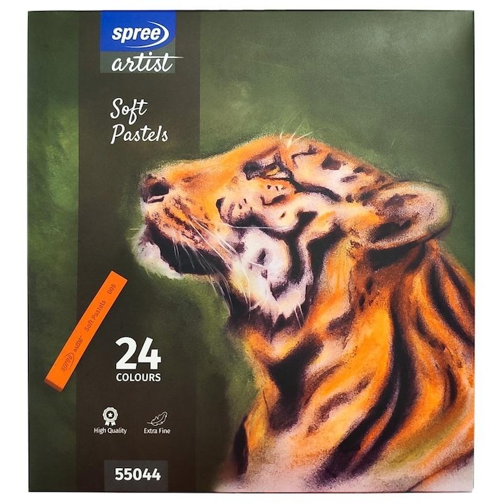 Сухи пастели KOH-I-NOOR комплект 24 цвята, 6,6x1x1см