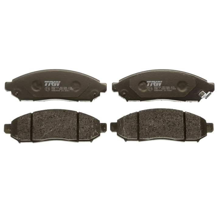 Fékbetét készlet TRW, 163,7x54,2x16,7mm, Nissan Navara-hoz, GDB3404