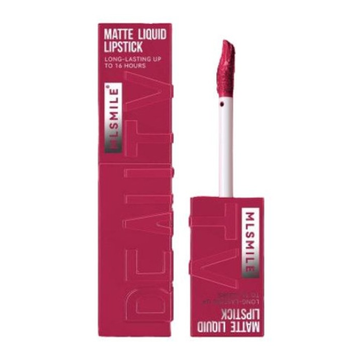 Luciu de buze MLSMILE, mat, 6ml, SPF 6