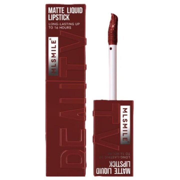 Luciu de buze MLSMILE, mat, rosu, 6ml