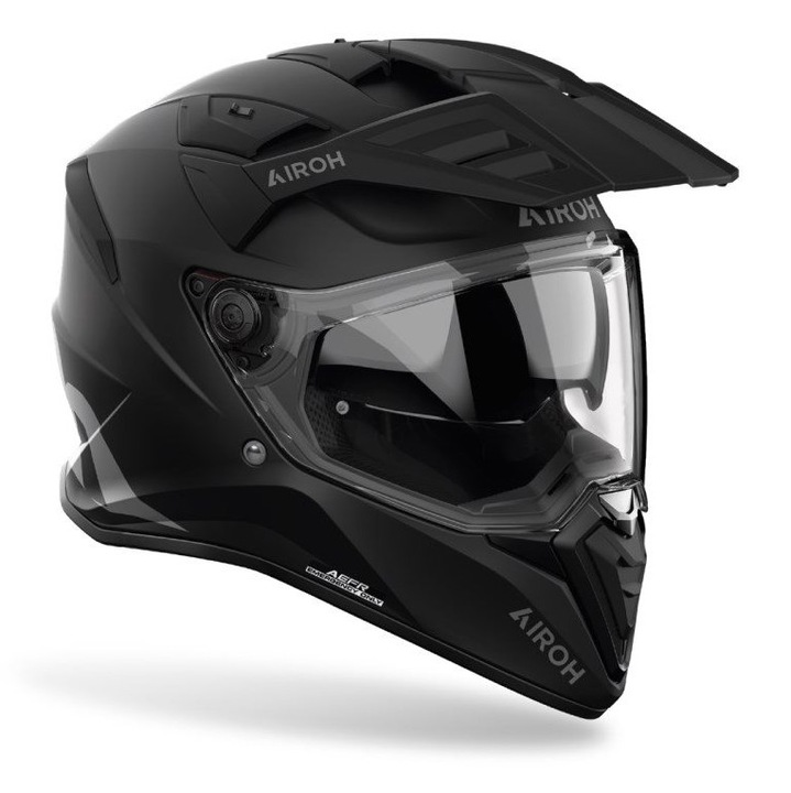 Каска за мотоциклет Airoh Bandit, черна, с визьор против замъгляване Pinlock 70 Max Vision, вентилационна система, 1630гр