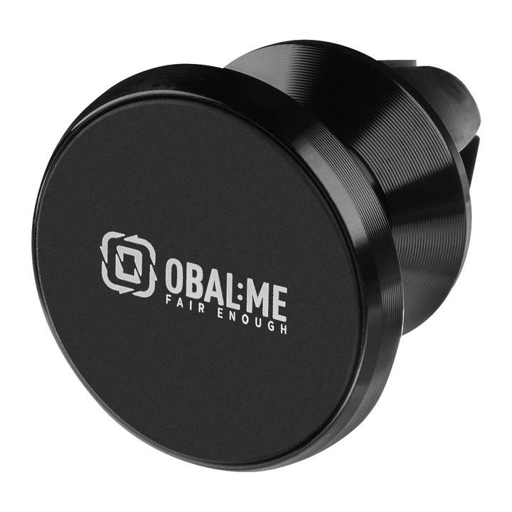 Suport auto pentru telefon OBAL:ME MagDot, stabilitate ridicata, capacitate 1 kg, negru