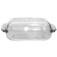 Vas yena de tip grill cu capac sticla termorezistenta WOL 4,1l 340x225x89mm