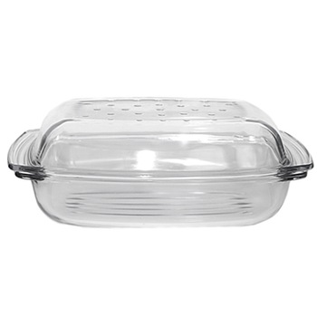 Vas yena de tip grill cu capac sticla termorezistenta WOL 4,1l 340x225x89mm Vas yena de tip grill cu capac sticla termorezistenta WOL 4,1l 340x225x89mm