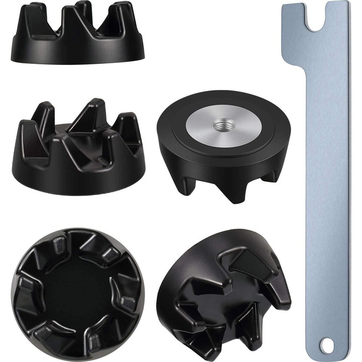 Set 5 cuplaje pentru mixer, negru, compatibile cu KitchenAid KSB5, 9704230, cu 1 cheie