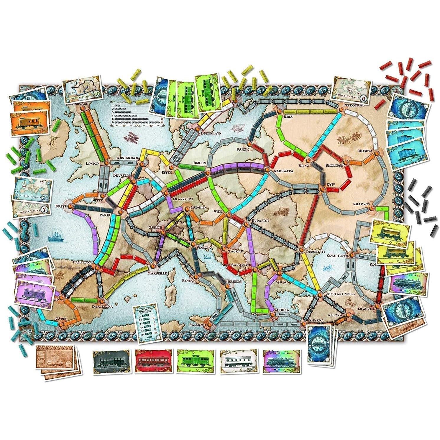 Joc de societate Ticket to Ride, 6 ani si peste, set pentru