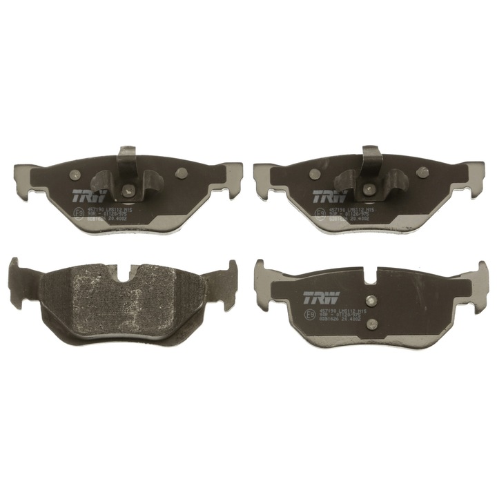 Placute de frana spate TRW, 123,1x17,1x43,5mm, compatibile cu BMW E90, E91, E92, E93