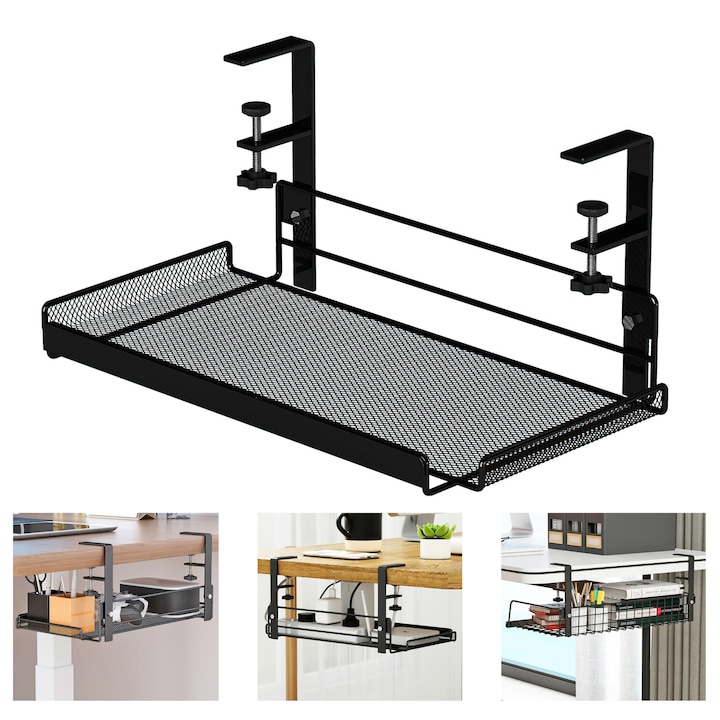 Органайзер за кабели под бюро LYCENXI®, елегантен дизайн, голям капацитет