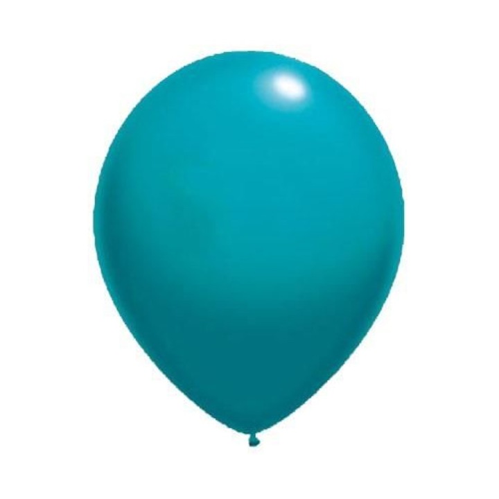 Тюркоазени балони 12", комплект 25 броя, PartyPro, 37см x 26-29см