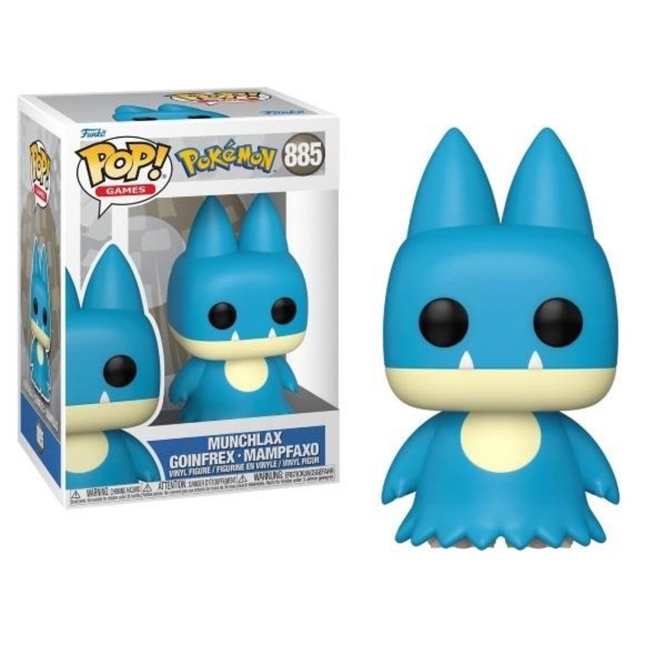 Funko Pop! Games: Pokemon - Munchlax, vinyl figura, 10cm