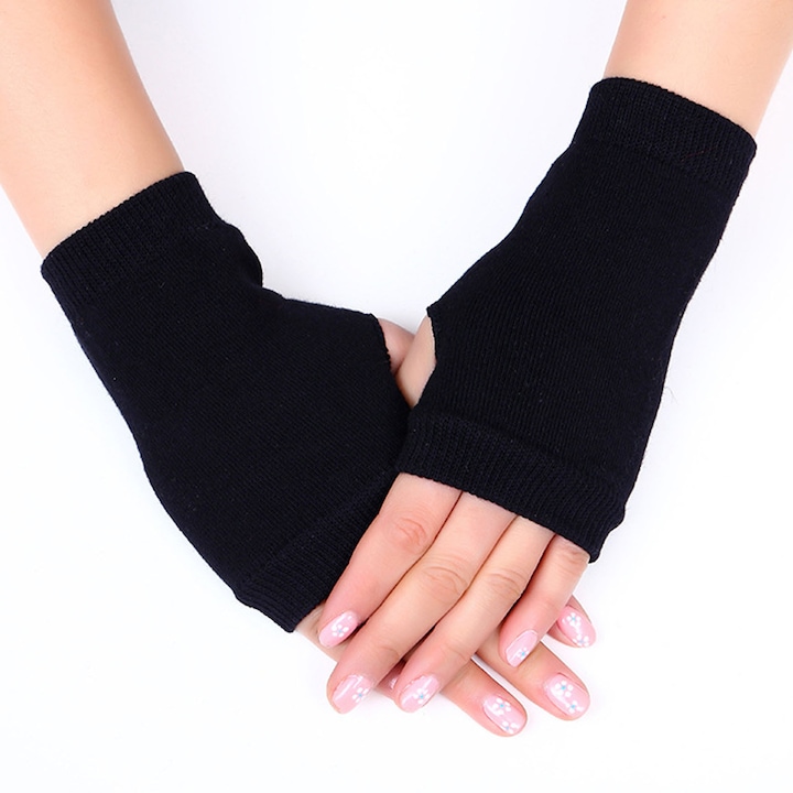 Manusi scurte fara degete RDWESZOD pentru femei, negre