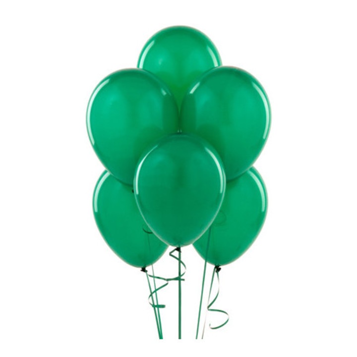 Парти балони PartyPro 11", комплект 25 броя, зелени, 33x25см