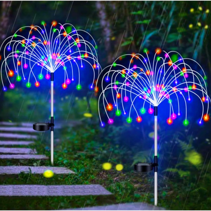 Lampa solară King, 150 LED-uri, IP65, multicolor, 90cm