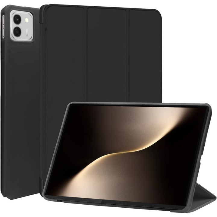 Калъф Ultra Slim за Honor MagicPad 3 13.3" (2025), Силиконов TPU, Smart Cover - Черен