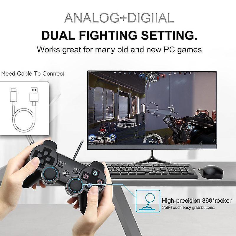 プレイステーション3 Controler wireless Bluetooth pentru PS3, 360 grade, rosu, set de 1