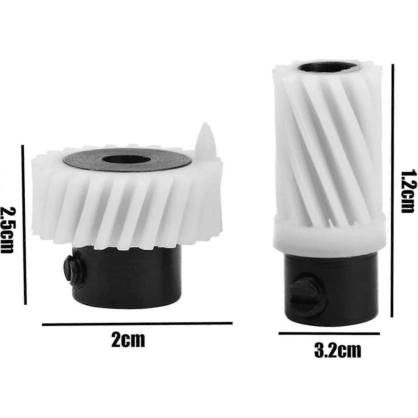 Set pinioane pentru masina de cusut, 2 piese, negru/alb, 3.2x1.2cm
