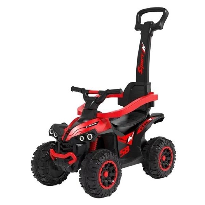Jeep gyerekeknek/járássegítő Baby Mix Mega, állítható fogantyúval és hangokkal, Piros