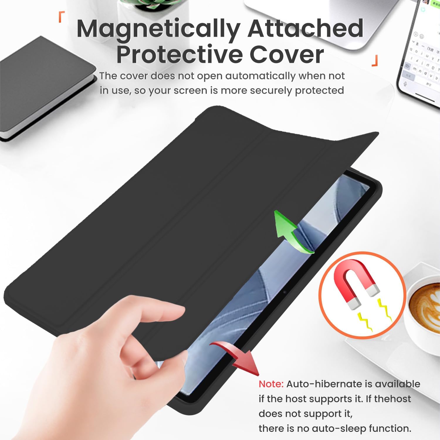 Husa Ultra Slim pentru OnePlus Pad Lite / Oppo Pad SE 11" (2025), TPU, Smart Cover - Negru