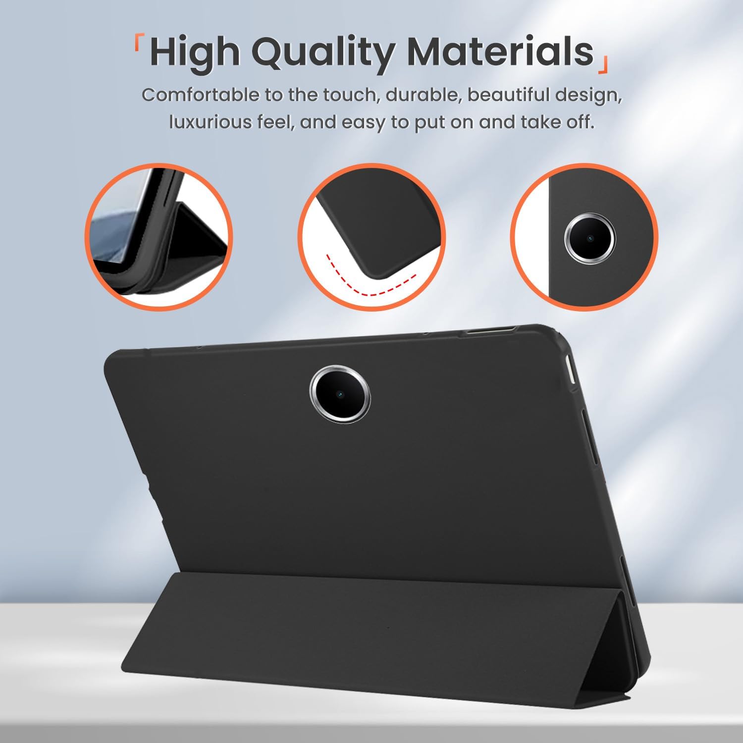 Husa Ultra Slim pentru OnePlus Pad Lite / Oppo Pad SE 11" (2025), TPU, Smart Cover - Negru