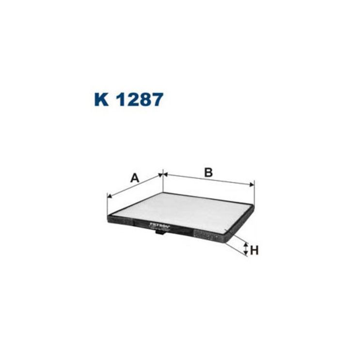 FILTRON K1287 utastérszűrő, 185x183x12mm, részecskék elleni védelem, jobb levegőminőség