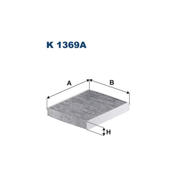 Részecskeszűrő, FILTRON, K 1369, 212x190x30mm