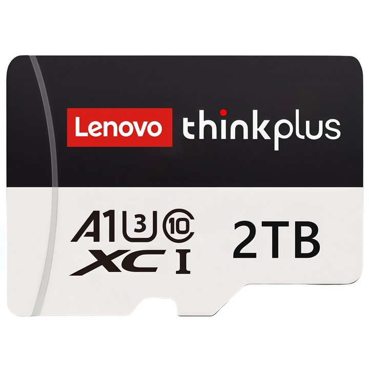 Карта памет Lenovo microSDXC 2TB UHS-I U3 A1 Class 10, SD адаптер, устойчива