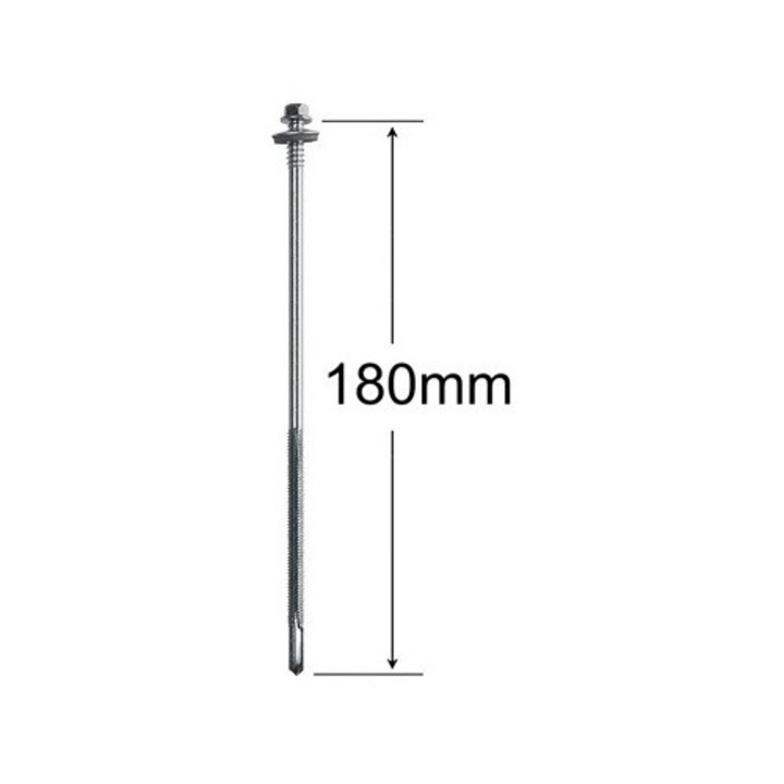 SET 25 BUC Surub Panou Sandwich 6.3/5.5*180mm Zincat