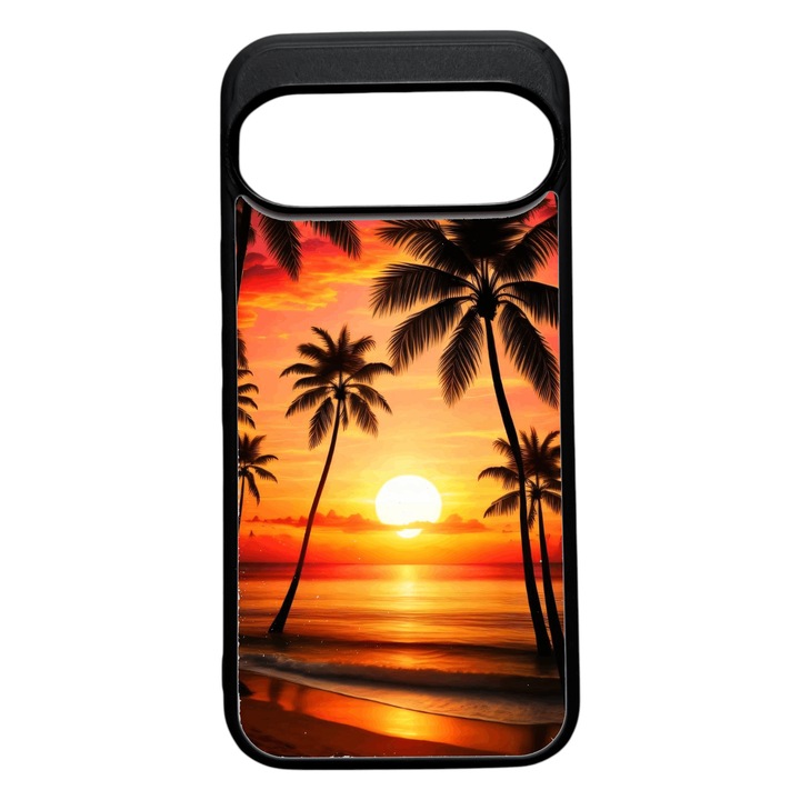 Puha TPU tok Google Pixel 9/9 Pro-hoz, Naplemente design