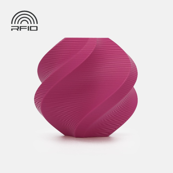 Rezerva filament, PLA Mat Matte, 1.75 mm, Matte Plum, Bambu Lab, RFID auto-citire