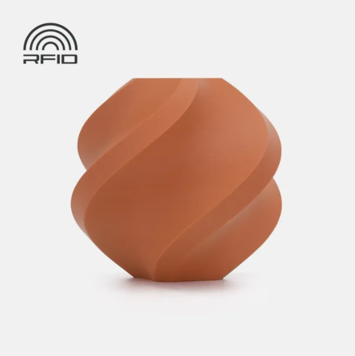 Rezerva filament, PLA Mat Matte, 1.75 mm, Matte Terracotta, Bambu Lab, RFID auto-citire