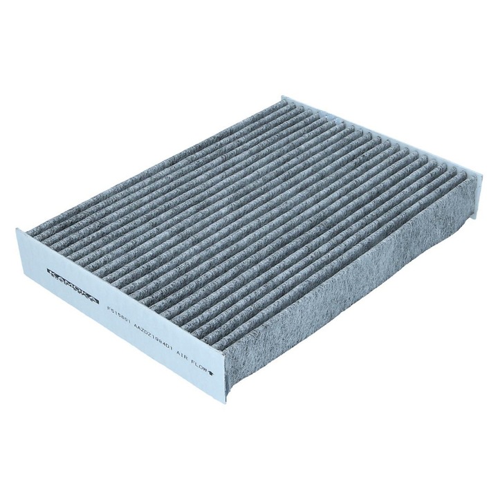 Utastér levegőszűrő KAMOKA F515601, 179x250x35mm, aktív szénnel, Dacia Dokker és Lodgy modellekhez