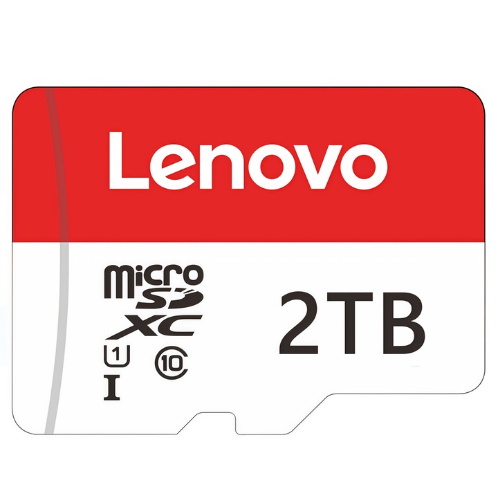 Lenovo 2TB microSDXC memóriakártya, 100MB/s, 10. osztály, SD adapter