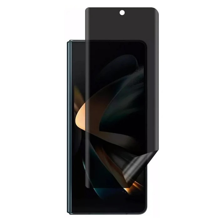 Folie de protectie ecran compatibila cu Samsung Galaxy Z FOLD 7, Privacy Hydrogel din silicon, TPU, acopera tot ecranul, PlanetPhone®