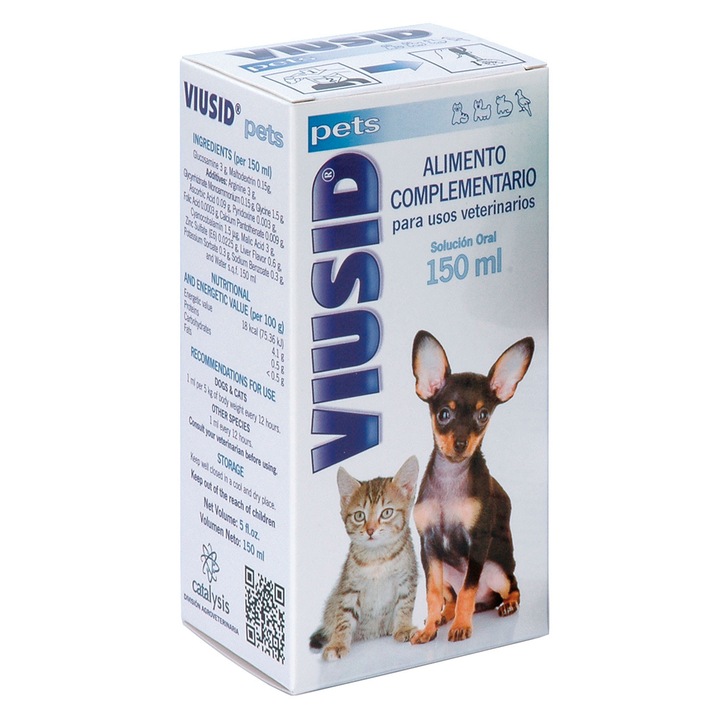 Supliment alimentar, Viusid pets, imunostimulant, hepatoprotector, 150 ml