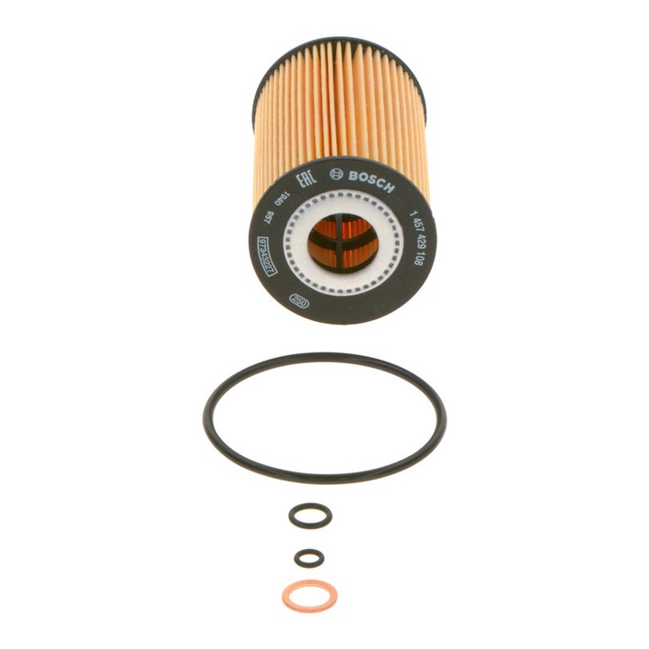 Olajszűrő Bosch, 65x27mm, 105mm, tömítésekkel