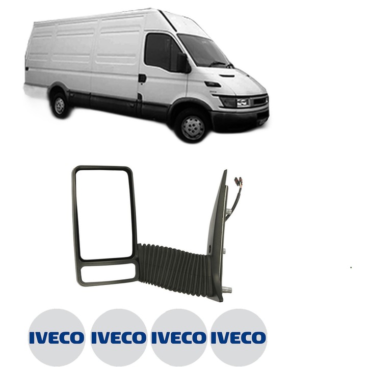 Oglinda Completa Stanga IVECO DAILY III Van din 1999-2007, auto, Reglaj Electric, 4 stickere auto cu IVECO