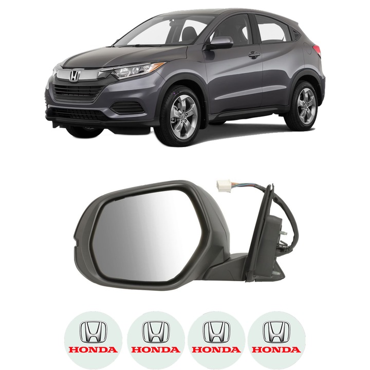 Oglinda Completa Stanga HONDA HR-V (RV) din 2021, auto, Reglaj Electric, 4 stickere auto cu HONDA