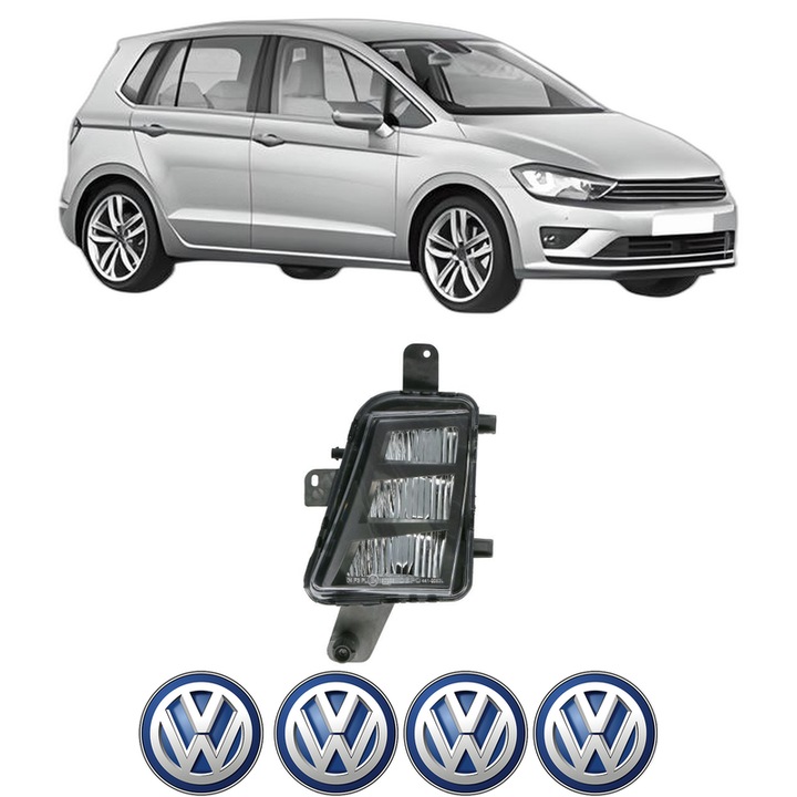 Lampa Proiector Stanga Volkswagen GOLF SPORTSVAN VII (AM1, AN1) din 2015-2020, Auto, Tip bec LED, Depo, 4 Stickere auto cu Volkswagen